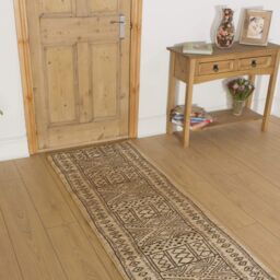 runrug Hallway Carpet Runner Rug - Soft & Comfy, 9mm - Afrikans in Light Beige - Size: 80 cm x 240 cm - thumbnail 4