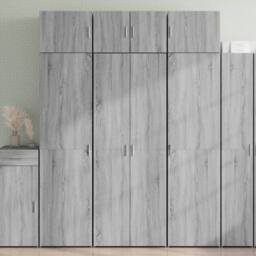 Berkfield Home Highboard Grey Sonoma 70x42.5x185 cm Engineered Wood - thumbnail 2