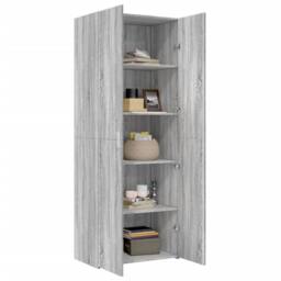 Berkfield Home Highboard Grey Sonoma 70x42.5x185 cm Engineered Wood - thumbnail 3