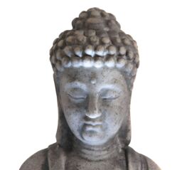 Primrose Buddha Crystal Ball Fountain Cascade Water Feature LED Lights 66cm in Grey - thumbnail 5