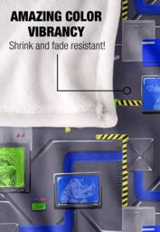 Teenage Mutant Ninja Turtles : Mutant Mayhem Sewer Tech Pattern Silky Touch Super Soft Throw Blanket 152 X 127 cm in White - thumbnail 4