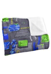 Teenage Mutant Ninja Turtles : Mutant Mayhem Sewer Tech Pattern Silky Touch Super Soft Throw Blanket 152 X 127 cm in White - thumbnail 3