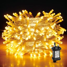 Shatchi 300LEDs Multifunction Timer Outdoor String Fairy Lights 30M Waterproof Christmas Decoration in Yellow