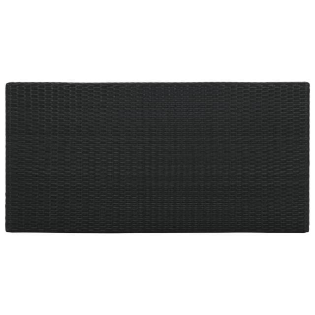 Berkfield Home Elegant 5 Piece Garden Bar Set with Cushions Poly Rattan Black - image 1