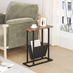 FORGEVIO Small Narrow Side Table for Small Spaces, Slim End Table - thumbnail 6