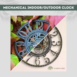 Marco Paul Large Grey Outdoor Skeleton Wall Clock 30cm - thumbnail 6
