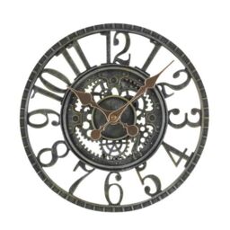 Marco Paul Large Grey Outdoor Skeleton Wall Clock 30cm - thumbnail 2