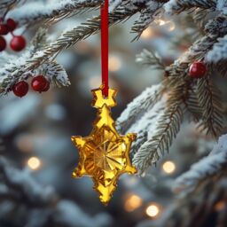 baccarat Noel Plaquette 017 Crystal Snowflake Annual Christmas Ornament Gold in Rose Gold - Size: 1 Pack - thumbnail 4