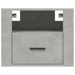 Berkfield Home Wall-mounted Bedside Cabinet Concrete Grey 50x36x40 cm - Size: 50 x 36 x 40 cm - thumbnail 5