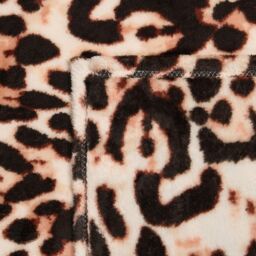 OHS Ultra Soft Throw Bed Blanket Leopard Fleece Plush Sofa Bedspread Warm Travel in Natural - thumbnail 5