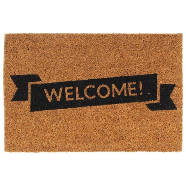 Berkfield Home Door Mat Natural 40x60 cm Tufted Coir in Brown - image 1