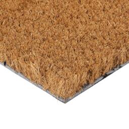 Berkfield Home Door Mat Natural 40x60 cm Tufted Coir in Brown - thumbnail 3