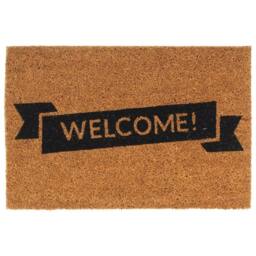 Berkfield Home Door Mat Natural 40x60 cm Tufted Coir in Brown - thumbnail 1
