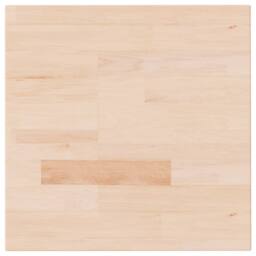 Berkfield Home Square Table Top 40x40x4 cm Untreated Solid Wood Oak in Light Tan - Size: 40 x 40 x 4 cm - thumbnail 3