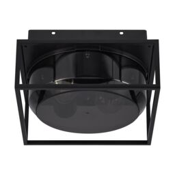 Nordlux Industrial Outdoor Ceiling Light Black Aluminium E27 Tinted Glass - Mains Powered, IP44 - thumbnail 8