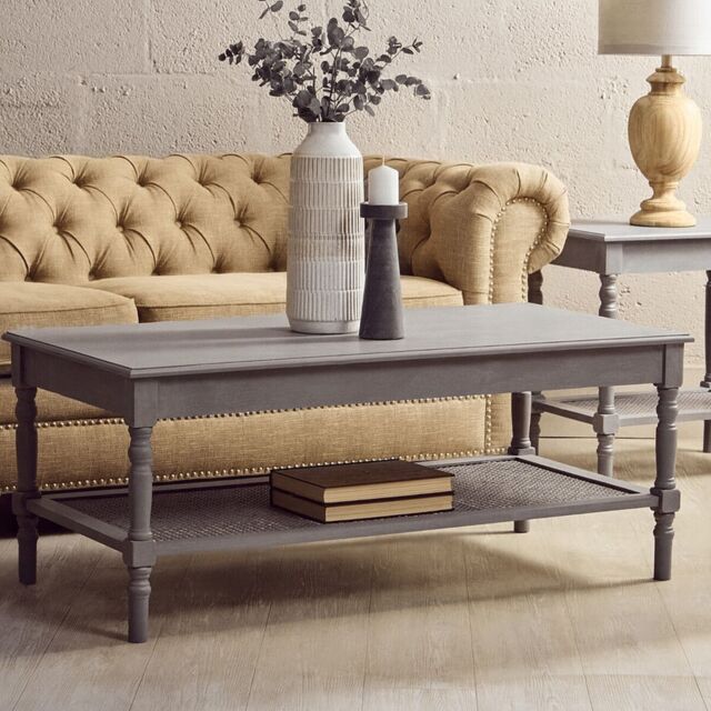 Orsina Heritage Traditional Coffee Table in Grey - image 1
