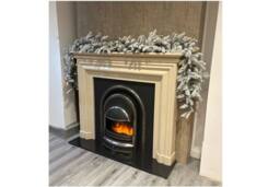 Outdoor Living 270cm Premium Mixed branch pre-lit Snow Christmas Garland in White - thumbnail 2