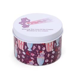 Care Bears Blueberry Ice Cream Scented Share Bear Printed Tin Candle in Purple - Size: Small - thumbnail 3