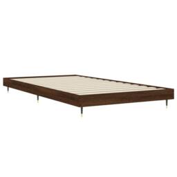 Berkfield Home Bed Frame Brown Oak 100x200 cm Engineered Wood - thumbnail 5