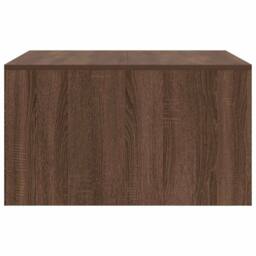 Berkfield Home Decorative Coffee Table with Drawers Brown Oak 70.5x70x40 cm - thumbnail 7