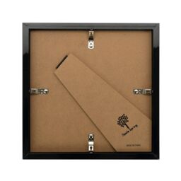 "Nicola Spring 3D Box Photo Frame - 8 x 8"" with 4 x 4"" Mount - Ivory Mount in Black" - thumbnail 5
