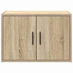 Berkfield Home Durable Garage Wall Cabinets 2 pcs Sonoma Oak Engineered Wood in Brown - thumbnail 6
