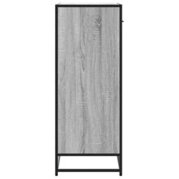 Berkfield Home Shoe Cabinet Grey Sonoma 75x38x97.5 cm Engineered Wood & Metal - thumbnail 5