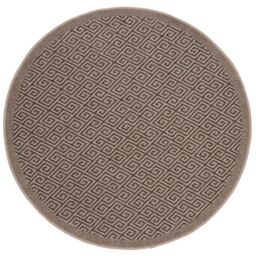 THE RUGS Jute Looking Greek Key Design Outdoor Rugs Dark Grey Nature 5100DG - Size: 140 cm x 200 cm - thumbnail 6