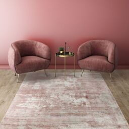 The Rug Shop UK Pink Handmade Luxurious Easy to clean Abstract Area Rug - Size: 160 cm x 230 cm - thumbnail 8