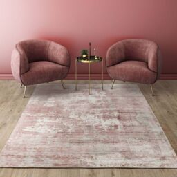 The Rug Shop UK Pink Handmade Luxurious Easy to clean Abstract Area Rug - Size: 160 cm x 230 cm - thumbnail 2