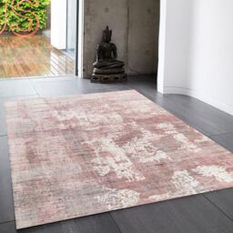 The Rug Shop UK Pink Handmade Luxurious Easy to clean Abstract Area Rug - Size: 160 cm x 230 cm - thumbnail 1