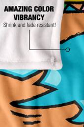 Warner Brothers Shark Week Television Series 152x127 cm Rad Surfing Shark Soft Blanket - thumbnail 4