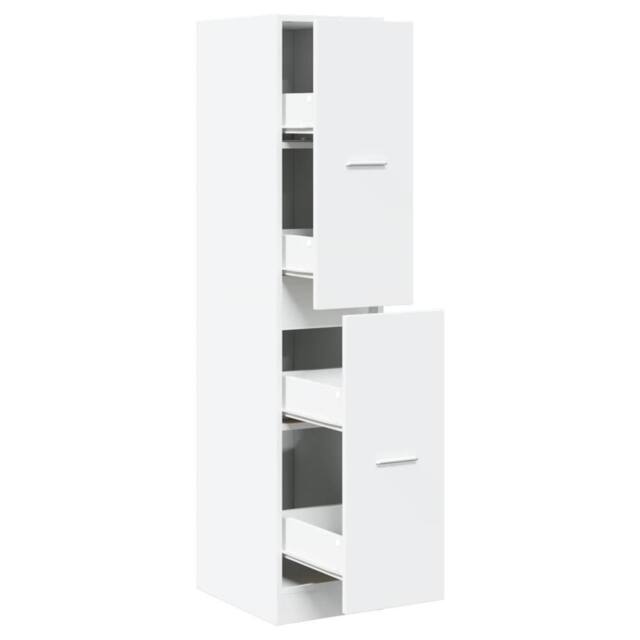 Berkfield Home Apothecary Cabinet White 30x41x144.5 cm Engineered Wood - image 1