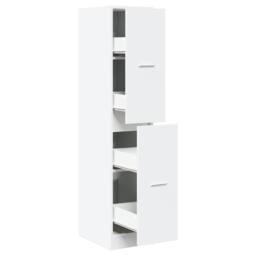 Berkfield Home Apothecary Cabinet White 30x41x144.5 cm Engineered Wood - thumbnail 1