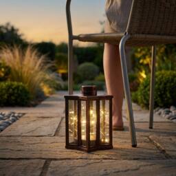 Garden Greatness Mini Bronze Effect Solar Firefly Star Lantern - Size: 1 Pack - thumbnail 1