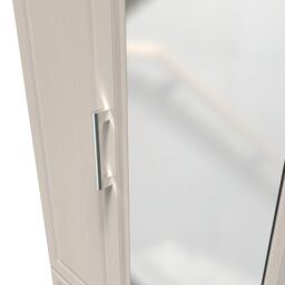 Ready Assembled 2 U Norfolk Tall 2 Door 2drw Mirrored Wardrobe (Ready Assembled) in Taupe - thumbnail 4