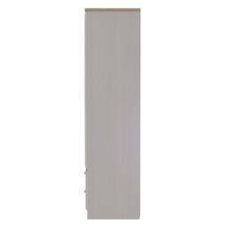 Ready Assembled 2 U Norfolk Tall 2 Door 2drw Mirrored Wardrobe (Ready Assembled) in Taupe - thumbnail 2