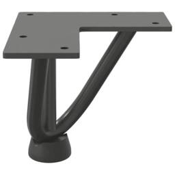 Berkfield Home Hairpin Table Legs 4 pcs Anthracite 10 cm Solid Steel in Charcoal - thumbnail 6