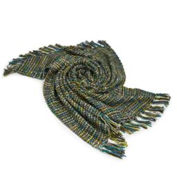 Luxury Living 100% Acrylic Throw - 180cm x 115cm - Blue/Green - Size: 180 cm x 115 cm - thumbnail 3