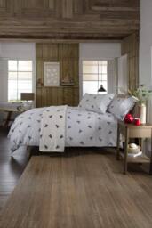 Lobster Creek Rock Coastal Lobster Print 100% Cotton Duvet Cover in White - Size: Single - thumbnail 2