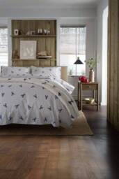 Lobster Creek Rock Coastal Lobster Print 100% Cotton Duvet Cover in White - Size: Single - thumbnail 5