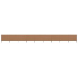 Berkfield Home 9-panel Wind Screen Fabric 1200x160 cm Taupe in Beige - thumbnail 1