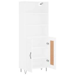 Berkfield Home Highboard White 69.5x34x180 cm Engineered Wood - thumbnail 4