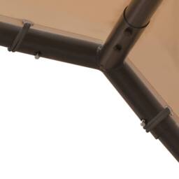 Berkfield Home Canopy Tent Beige 3x3 m Steel & Fabric - thumbnail 5