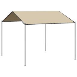 Berkfield Home Canopy Tent Beige 3x3 m Steel & Fabric - thumbnail 1