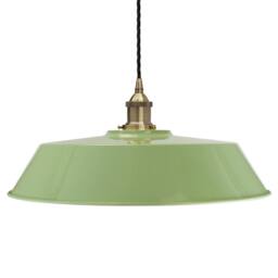 SE Home Mint Green Large Chancery Pendant Light - Antique Brass