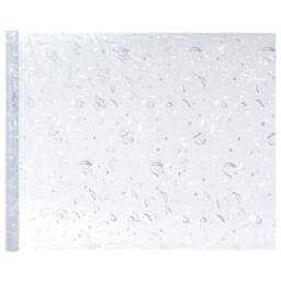 Berkfield Home Window Films 4 pcs Frosted Flowers Pattern PVC in White - thumbnail 4