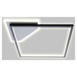 Netlighting Oslo Integrated LED Semi Flush Ceiling Light Matt Black 2x LED 3000K