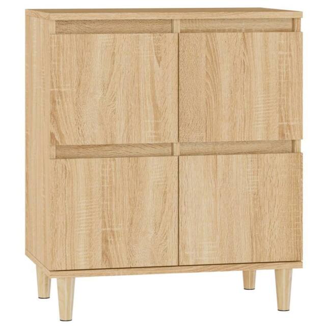 Berkfield Home Sideboard Sonoma Oak 60x35x70 cm Engineered Wood in Light Tan - Size: 60 x 35 x 70 cm - image 1