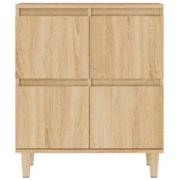 Berkfield Home Sideboard Sonoma Oak 60x35x70 cm Engineered Wood in Light Tan - Size: 60 x 35 x 70 cm - thumbnail 6